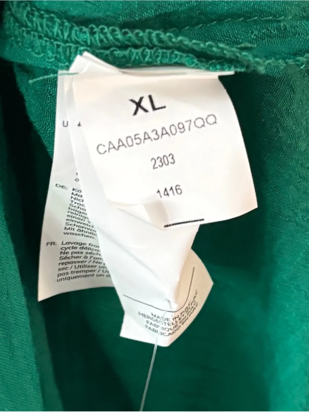 New! Cupshe Emerald Green Wrap Maxi Swim Coverup